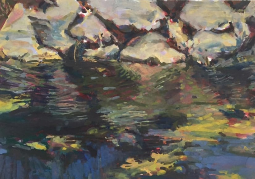 Pamela Zwehl-Burke, Moving Water, 2018