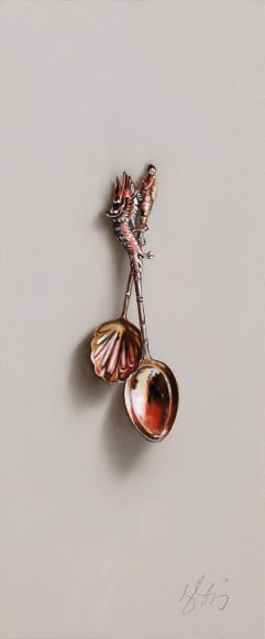 LESLIE LEWIS SIGLER , Silver Pair #38, The Tiger and the Dragon, 2023