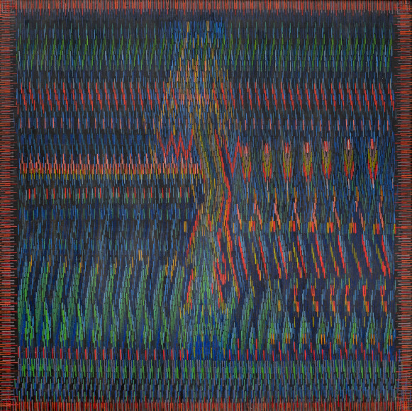 LEE MULLICAN (1919-1998), Blue Corn Window, Taos, 1974-1977