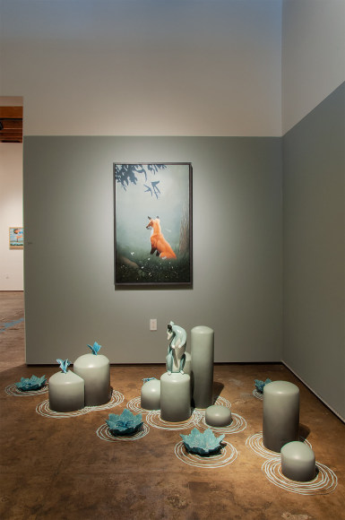 THE WALLS BECAME THE WORLD ALL AROUND: New Work by Rebekah Bogard &amp; Susan McDonnell install