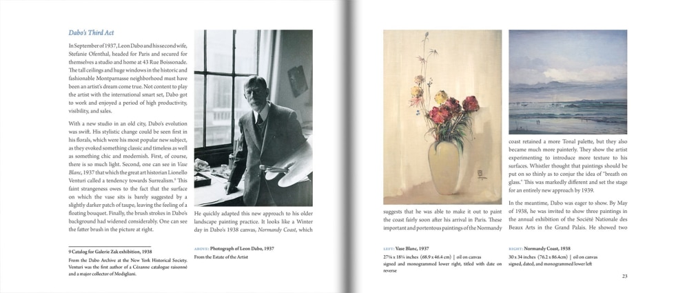 Essay portion from LEON DABO: En France Encore talking about the artist's return to Paris at 73 year old