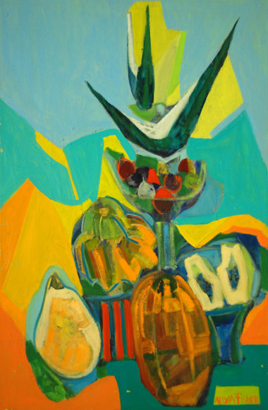 ANYA FISHER (1905-1992), Bowls of Fruit and Bird of Paradise