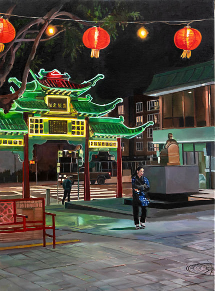 PATRICIA CHIDLAW , Green Gate, Chinatown, 2024