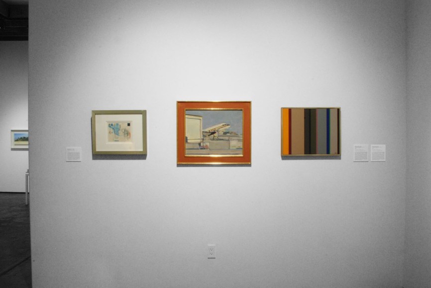 Installation photograph of LA's RISEN with William Dole, Hank Pitcher, and Karl Benjamin