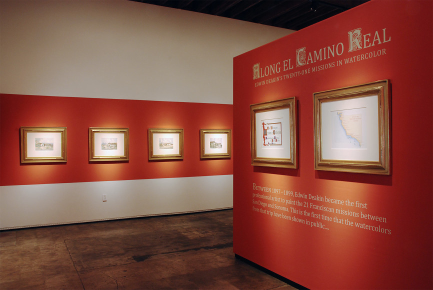 ALONG EL CAMINO REAL: Edwin Deakin's 21 Missions in Watercolor installation
