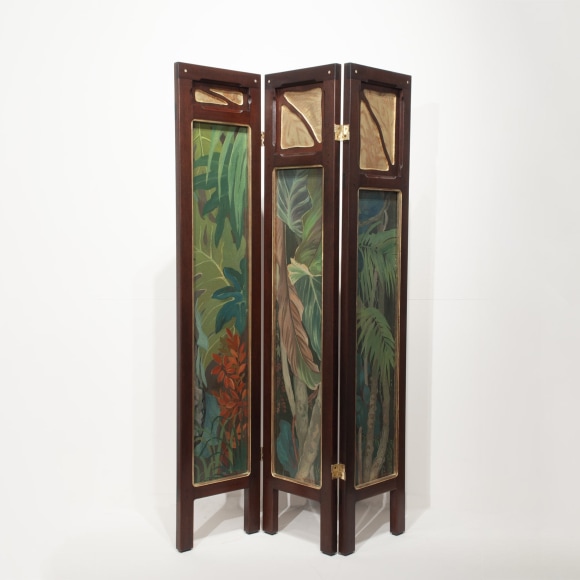 JESSIE ARMS BOTKE (1883-1971), Tropical Foliage - Three Panels, c. 1940