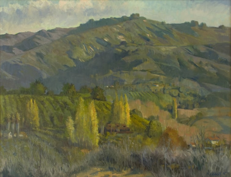 MEREDITH BROOKS ABBOTT, Landscape with Poplars, 2015