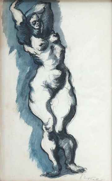 Pavel Fedorovich Tchelitchew, Female Nude, ND