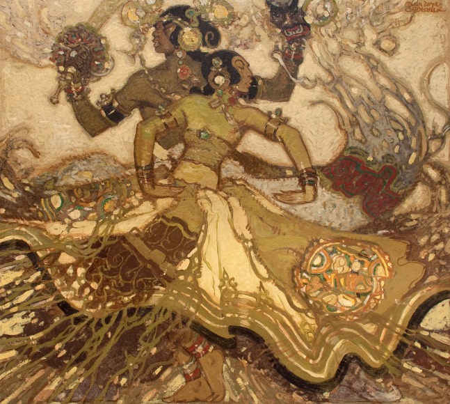 DANIEL SAYRE GROESBECK (1878-1935), Javanese Dancers, c. 1920