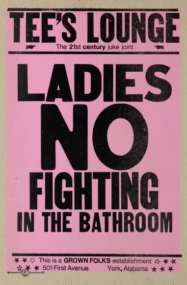 Amos Kennedy, Letterpress Print on Brown Board, 2025