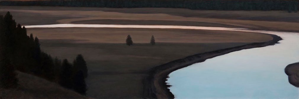 Pamela Kendall Schiffer, Yellowstone River, Hayden Valley, 2016