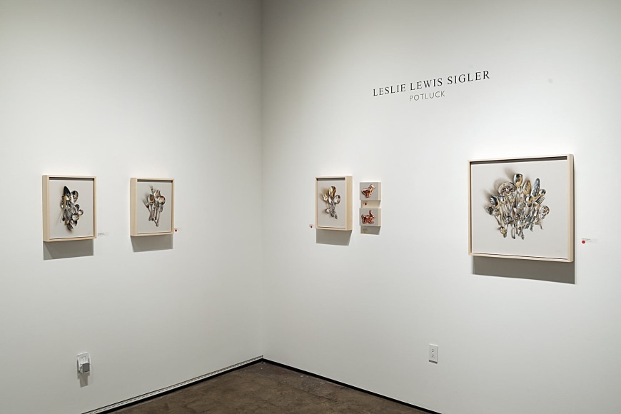 Installation photograph of LESLIE LEWIS SIGLER: Potluck, 2022