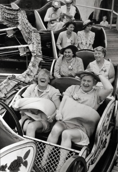 GRACE ROBERTSON (1930-2021), On the Caterpillar, Women's Pub Outing, Clapham, 1956
