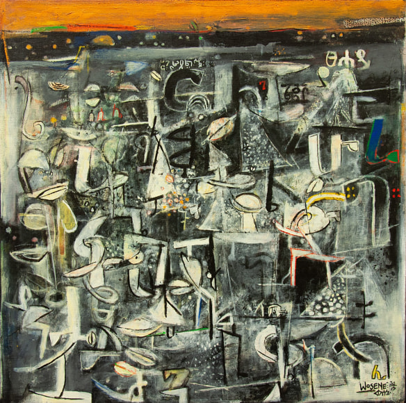 WOSENE KOSROF, Night of the Blue Moon, 2015