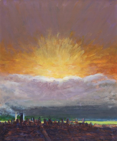 Paul Wonner, Sunrise through the Fog, 1980