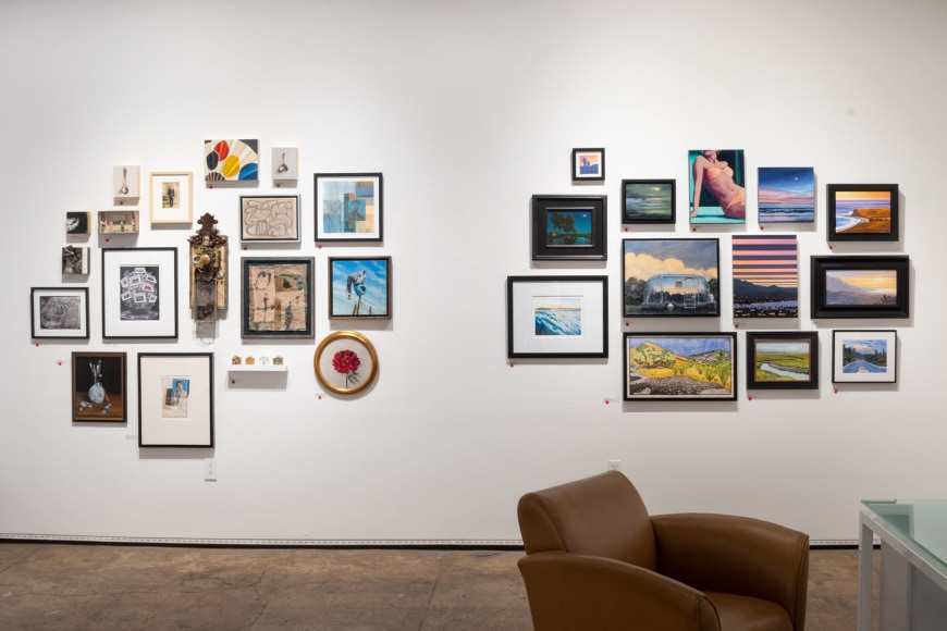 100 GRAND (100 works of art for $1,000 or less each) installation shot