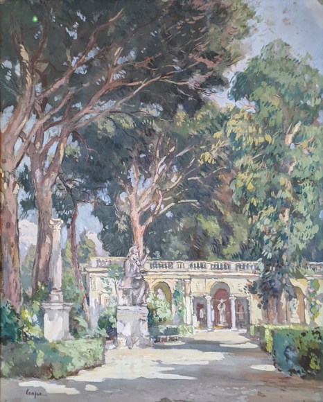 COLIN CAMPBELL COOPER (1856-1937), Garden of Villa Medici, Rome,