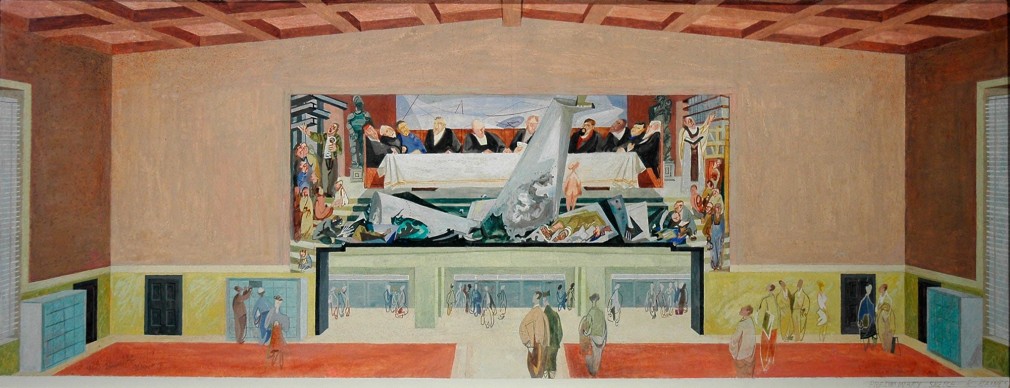 RICHARD HAINES, Preliminary Mural Sketch, c. 1949