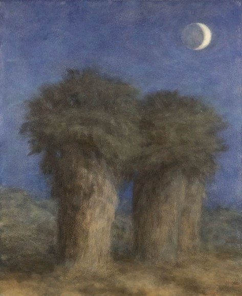SARAH VEDDER , Quarter Moon and Palms, 2020