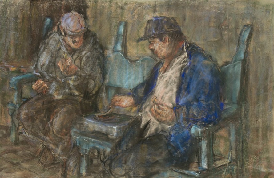 Joseph Areno, Working on Casa de la Guerra, c. 1997