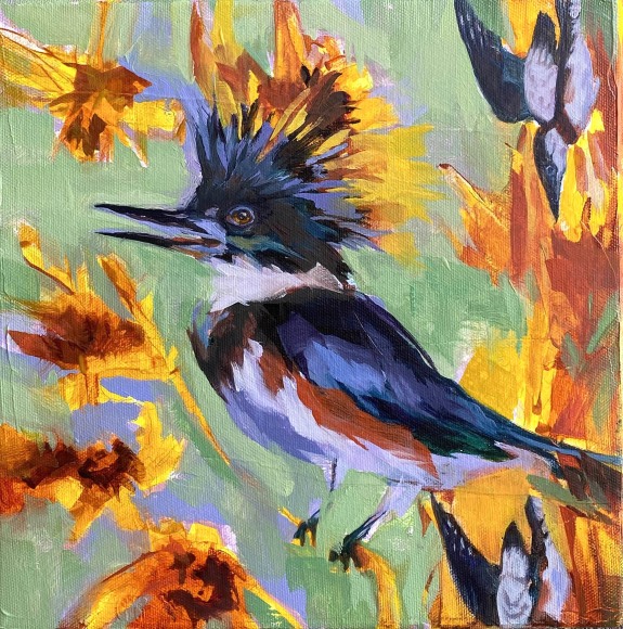CONNIE CONNALLY , Black Prairie Kingfisher, 2022