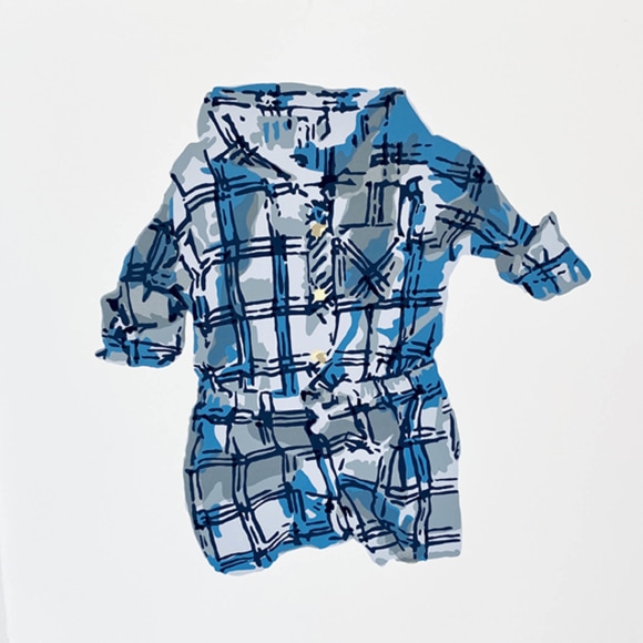 MEAGAN STIRLING , Plaid Dress, 2022