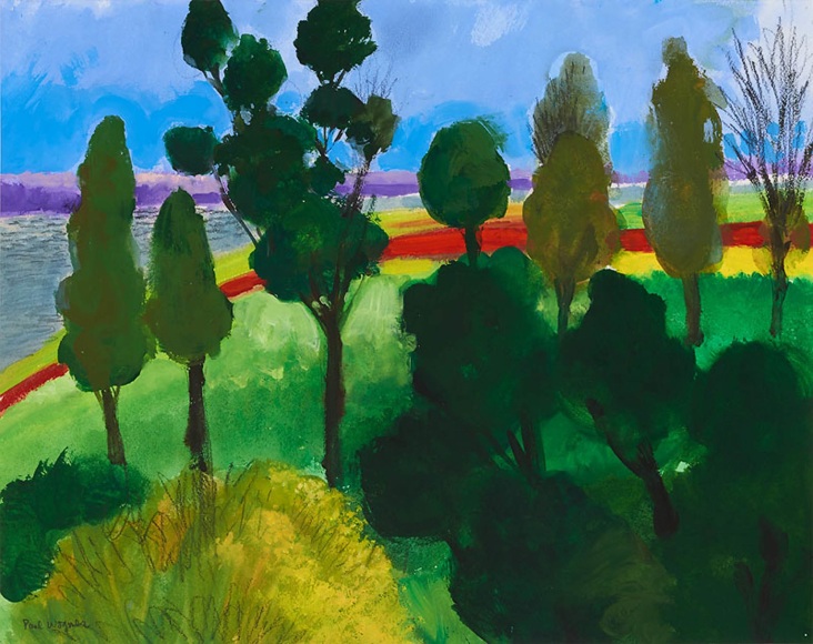 Paul Wonner, Park with Bay View,