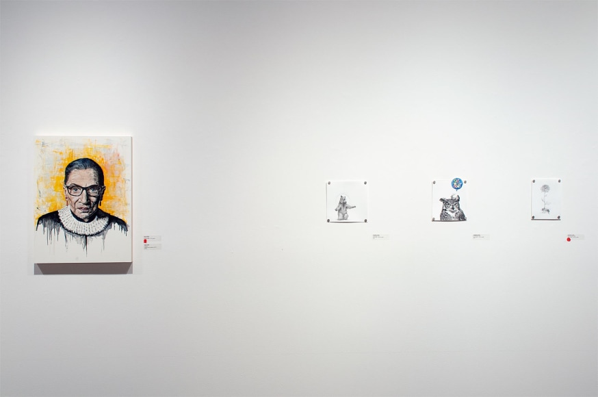 Installation photograph of REAL WOMEN: Realist Art by American Women, Niki Byrne, Adonna Khare