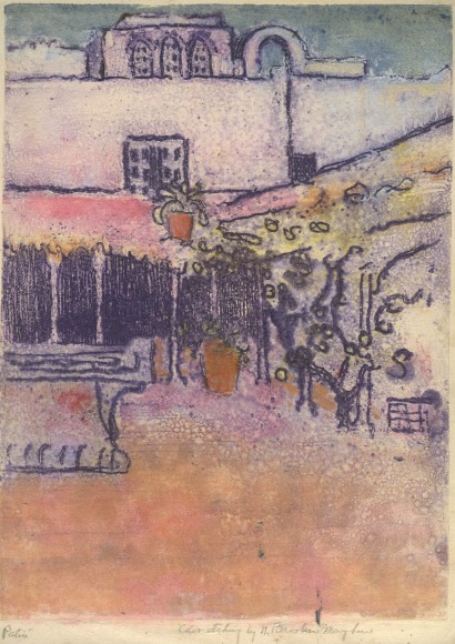 Nell Brooker Mayhew, Patio (aka Crotona), c. 1915