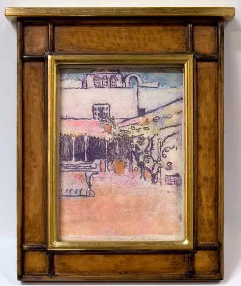 NELL BROOKER MAYHEW (1876-1940), Patio (aka Crotona), c. 1915