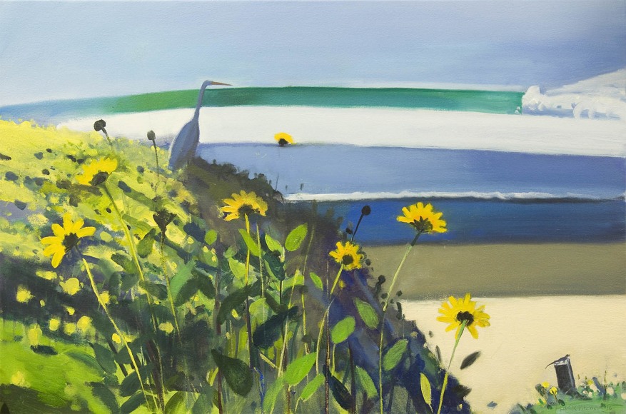 Hank Pitcher, Egret and Blue Belly Lizard, 2015