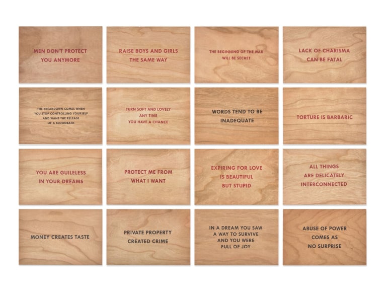 JENNY HOLZER , Truism Postcards (set of 16), 1994 (printed later)