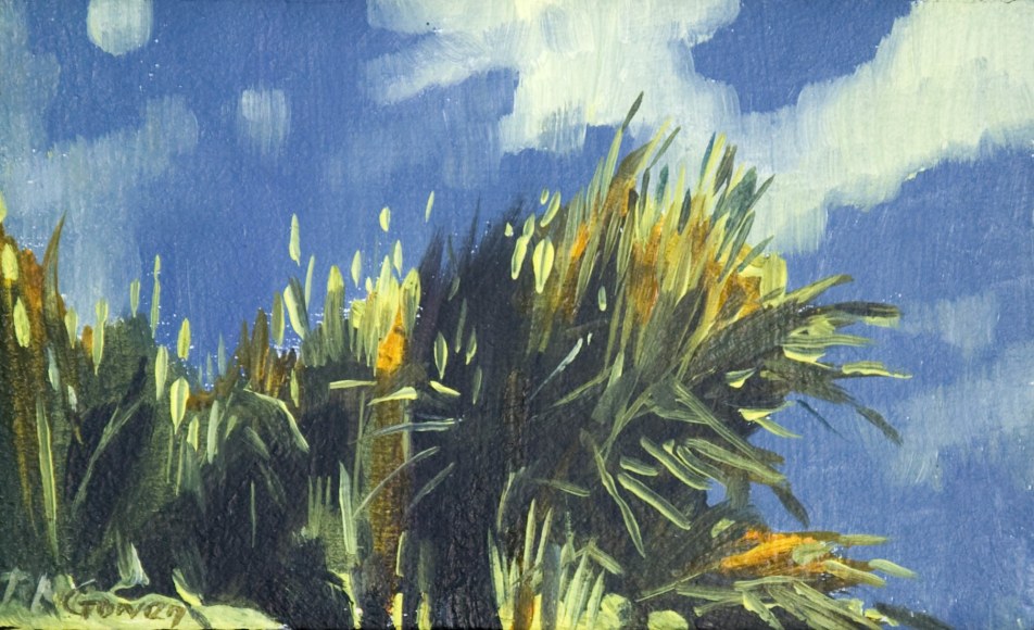 Robin Gowen, Turnpike Grasses I, 2017