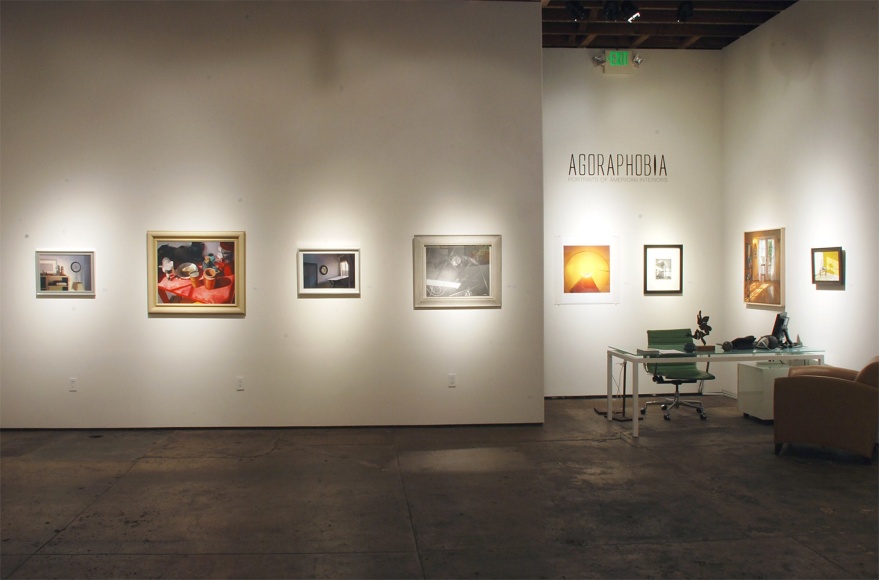 Installation photograph of AGORAPHOBIA: Portraits of American Interiors, Mark Lozano, Richard Ross, Julius Shulman, Patricia Chidlaw, Pamela Enticknap