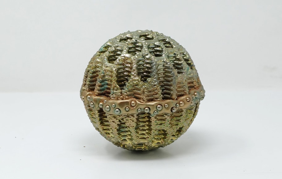 LYNDA WEINMAN, Deep Honeycomb Gazing Ball, 2021-2022