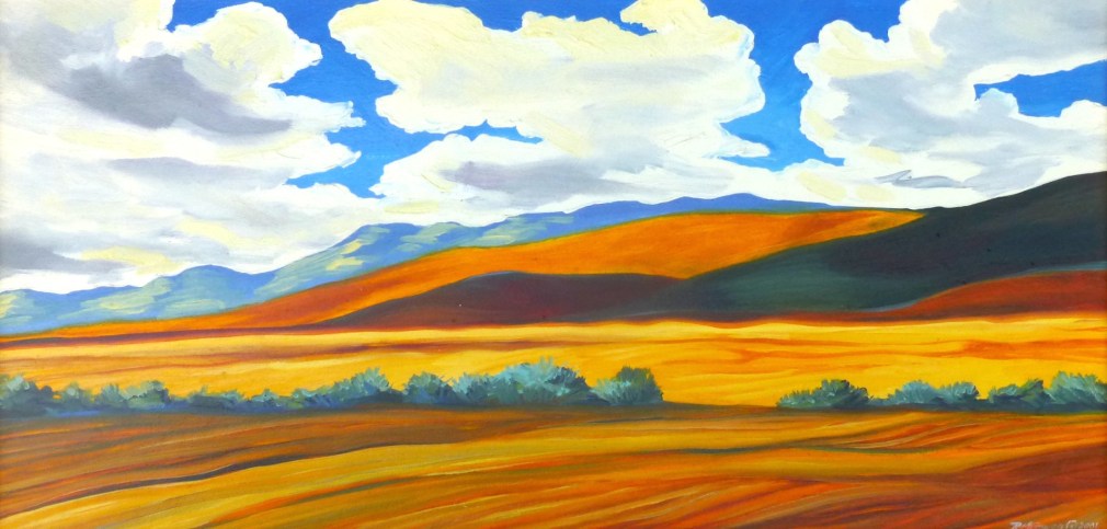 ROBIN GOWEN , Slopes in Color  (Rolling Hills, Russian Thistles), 2001