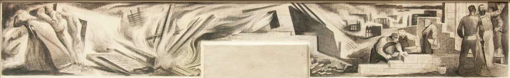 RICHARD HAINES (1906-1984), Rebuilding from the Great Earthquake, c. 1938