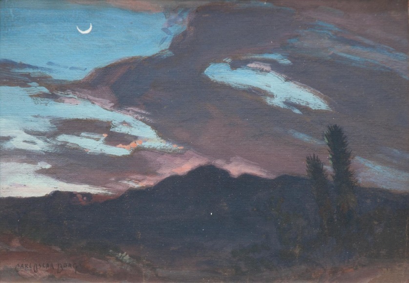 CARL OSCAR BORG (1879-1947), Moonlit Desert ,