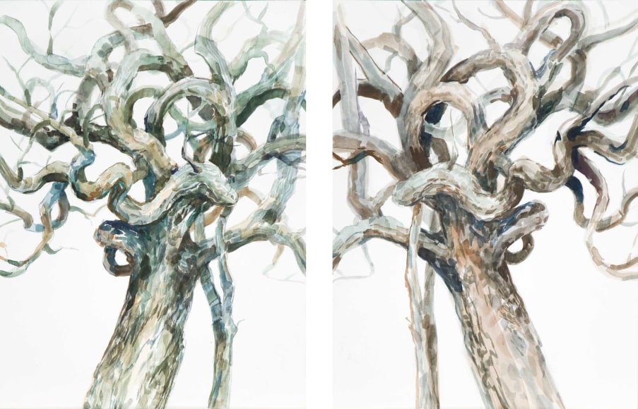 NATHAN HUFF , Rorschach 1 &amp; 2 (Diptych), 2019