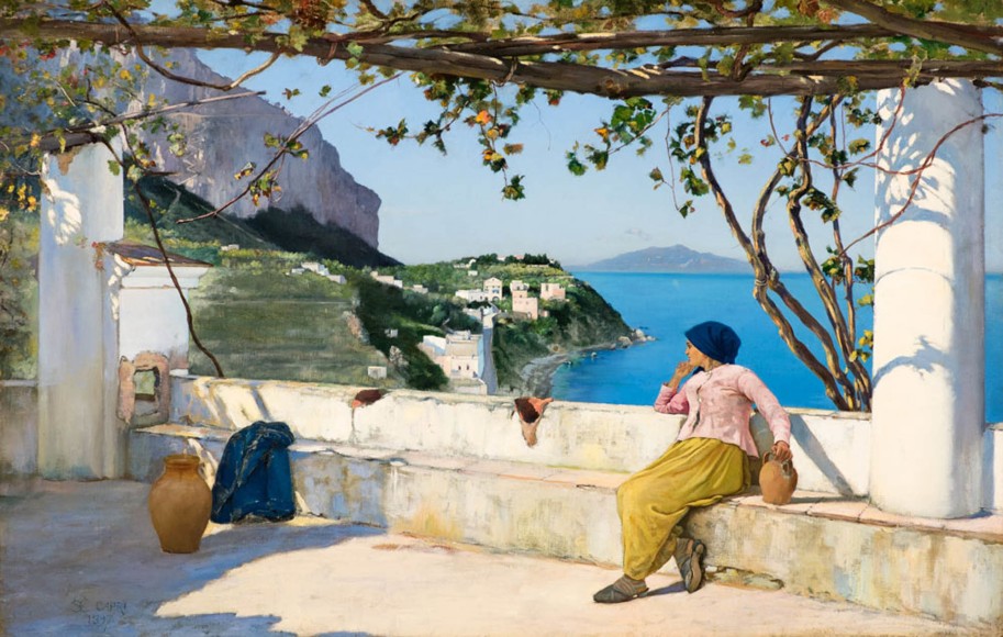 Charles C. Coleman, View of Bagni di Tiberio, 1897