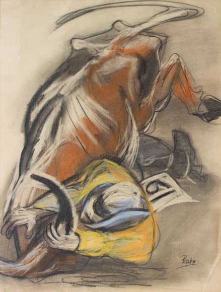 CHANNING PEAKE (1910-1989), Bulldogger,