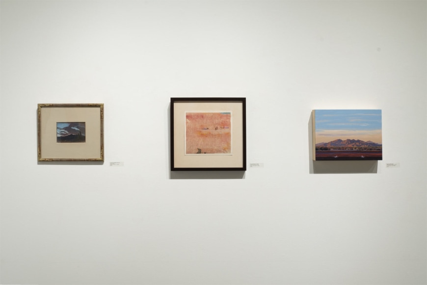 Installation photograph of The Summer Salon II, 2022 with CARL OSCAR BORG, WILLIAM DOLE, and MARY-AUSTIN KLEIN