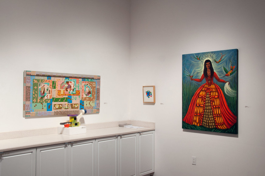 L.A. in S.B. II installation photograph, Patssi Valdez, Ken Price, Peter Krasnow, Peter Shire