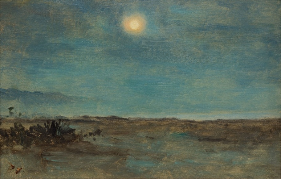 LOCKWOOD DE FOREST (1850-1932), Moonrise, Montecito, CA, Dec 13, 1905