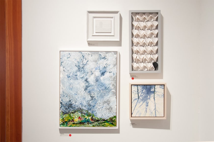 100 GRAND 2019 installation shot with Jon Ng, Joan Rosenberg-Dent, Kerrie Smith, Nicole Strasburg