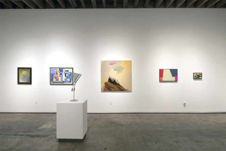 Installation photograph of The Summer Salon II, 2022 with MEREDITH BROOKS ABBOTT, WERNER DREWES, KEN BORTOLAZZO, JANE CALLISTER, DOROTHY FRATT and ROBIN GOWEN