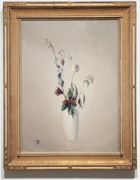 LEON DABO (1864-1960) , Vase Blanc Avec Fleurs, c. late 1930s