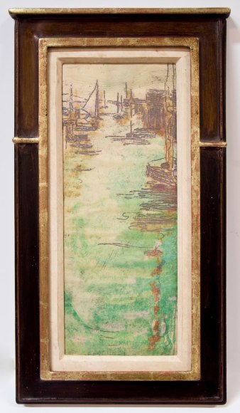 Nell Brooker Mayhew, Evening Boats, c. 1905