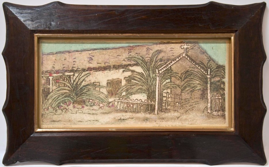Nell Brooker Mayhew, Mission San Jose, c. 1915