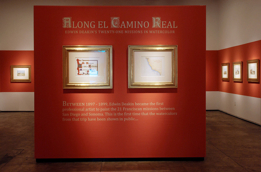 ALONG EL CAMINO REAL: Edwin Deakin's 21 Missions in Watercolor installation